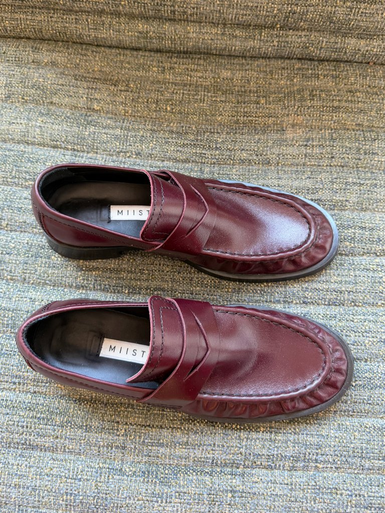 Miista Burgundy Zita Loafers